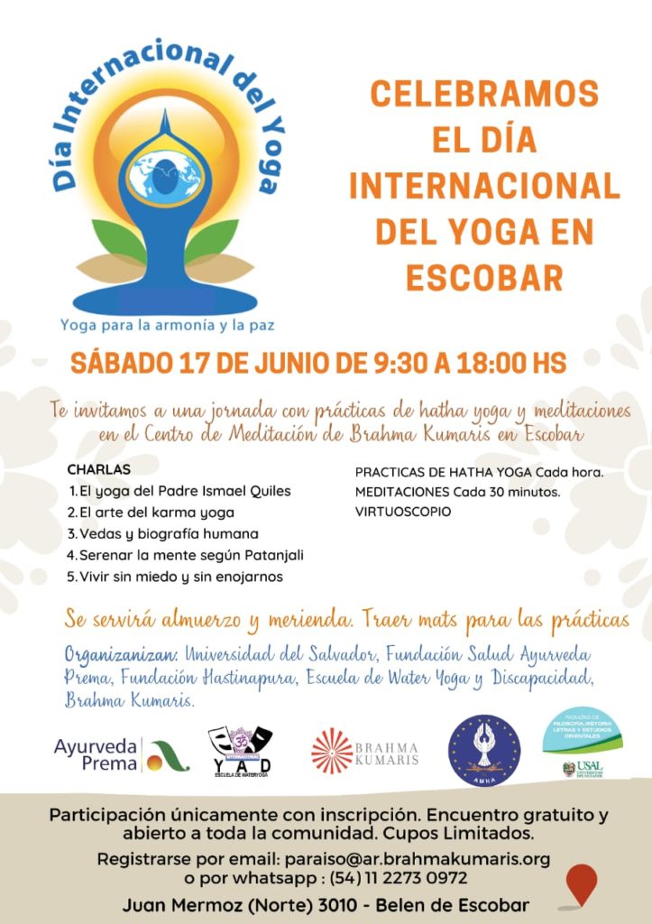 Celebración del Dia Internacional del Yoga Brahma Kumaris Argentina